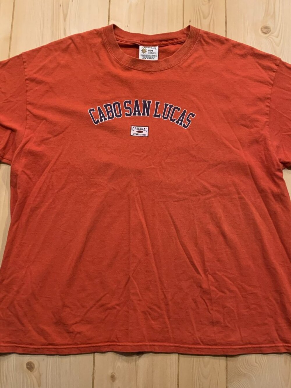 Vintage Y2K Cabo San Lucas Mexico Souvenir Tourist Caribbean Side T-Shirt XXL